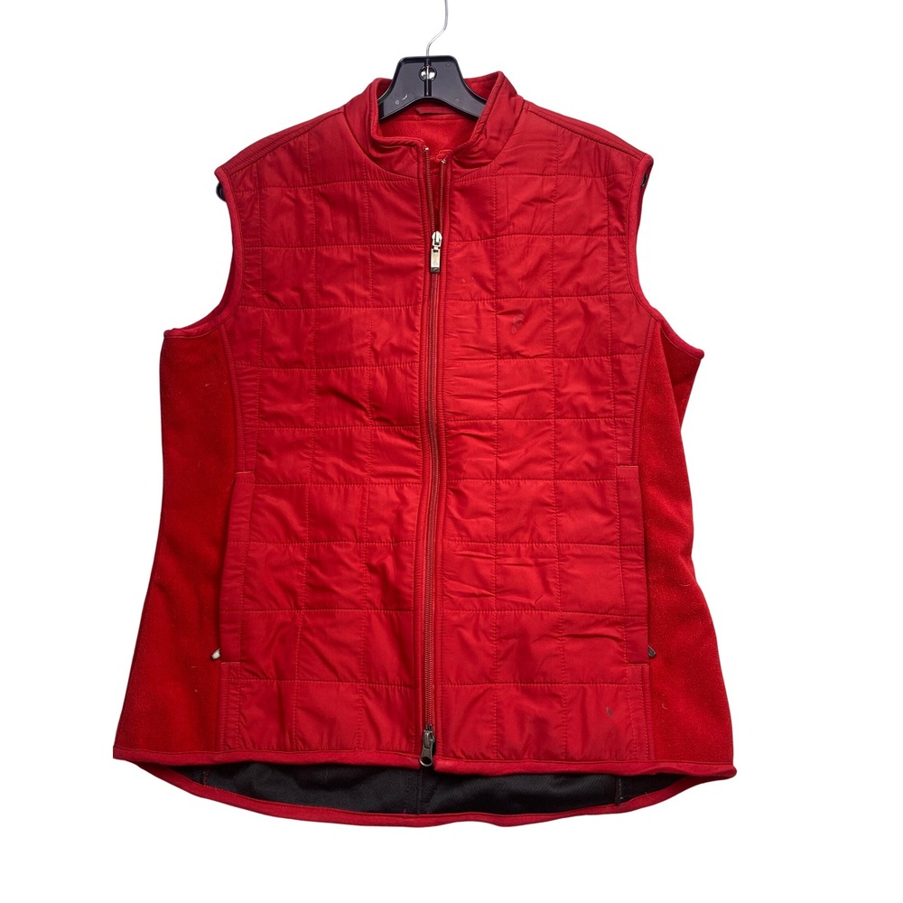 Glen Echo Mens Vest Quilted Fleece Full Zip Chore Outdoors Athleisure Academia